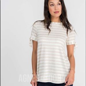 Agnes and Dora tie sleeve shirt